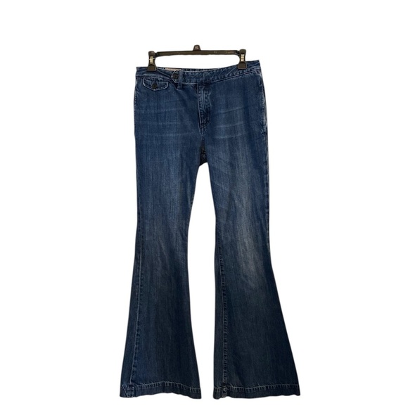 Ralph Lauren Denim - Vintage Polo Ralph Lauren Blue Wide Flare Jeans coastal cowgirl boho Western